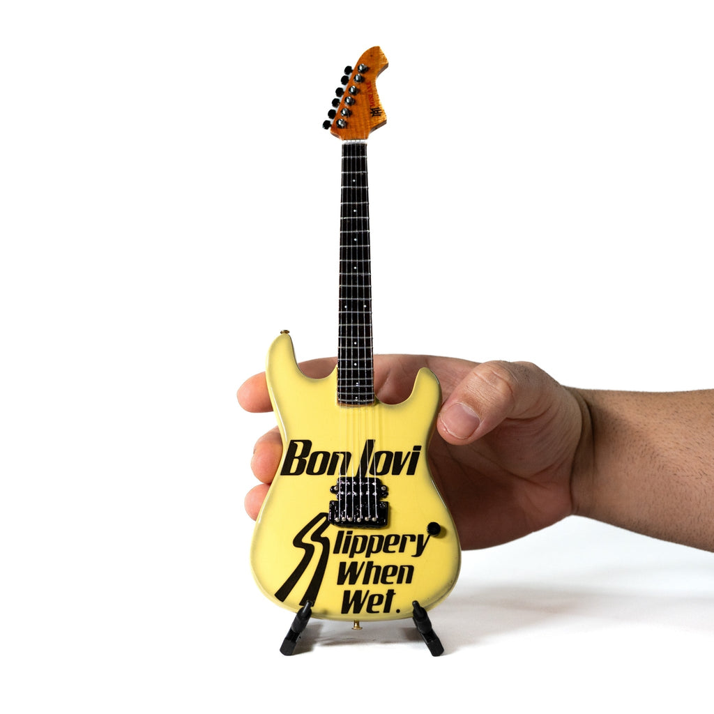 BON JOVI - SLIPPERY WHEN WET - MINI GUITAR
