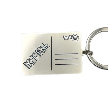 ROCK HALL CLEVELAND POST CARD KEYRING