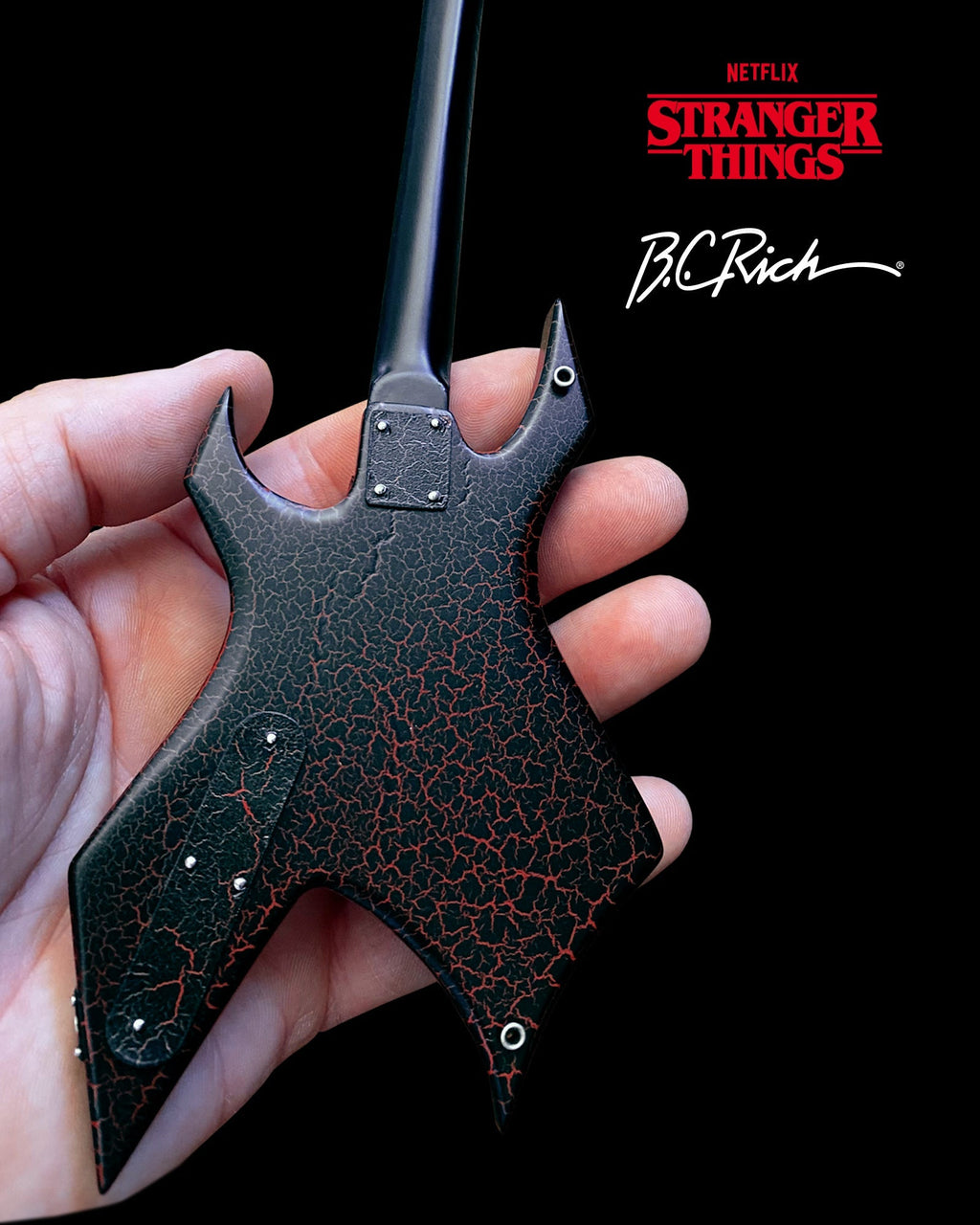 STRANGER THINGS® - EDDIE'S GUITAR B.C. RICH® NJ WARLOCK® - MINI GUITAR