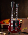 GIBSON - SG EDS-1275 DOUBLE NECK CHERRY - MINI GUITAR