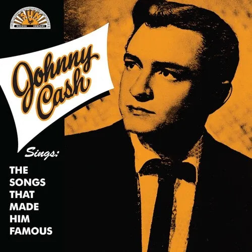 JOHNNY CASH - SINGS THE SONGS THAT MADE HIM FAMOUS - TANGERINE COLOR - VINYL LP