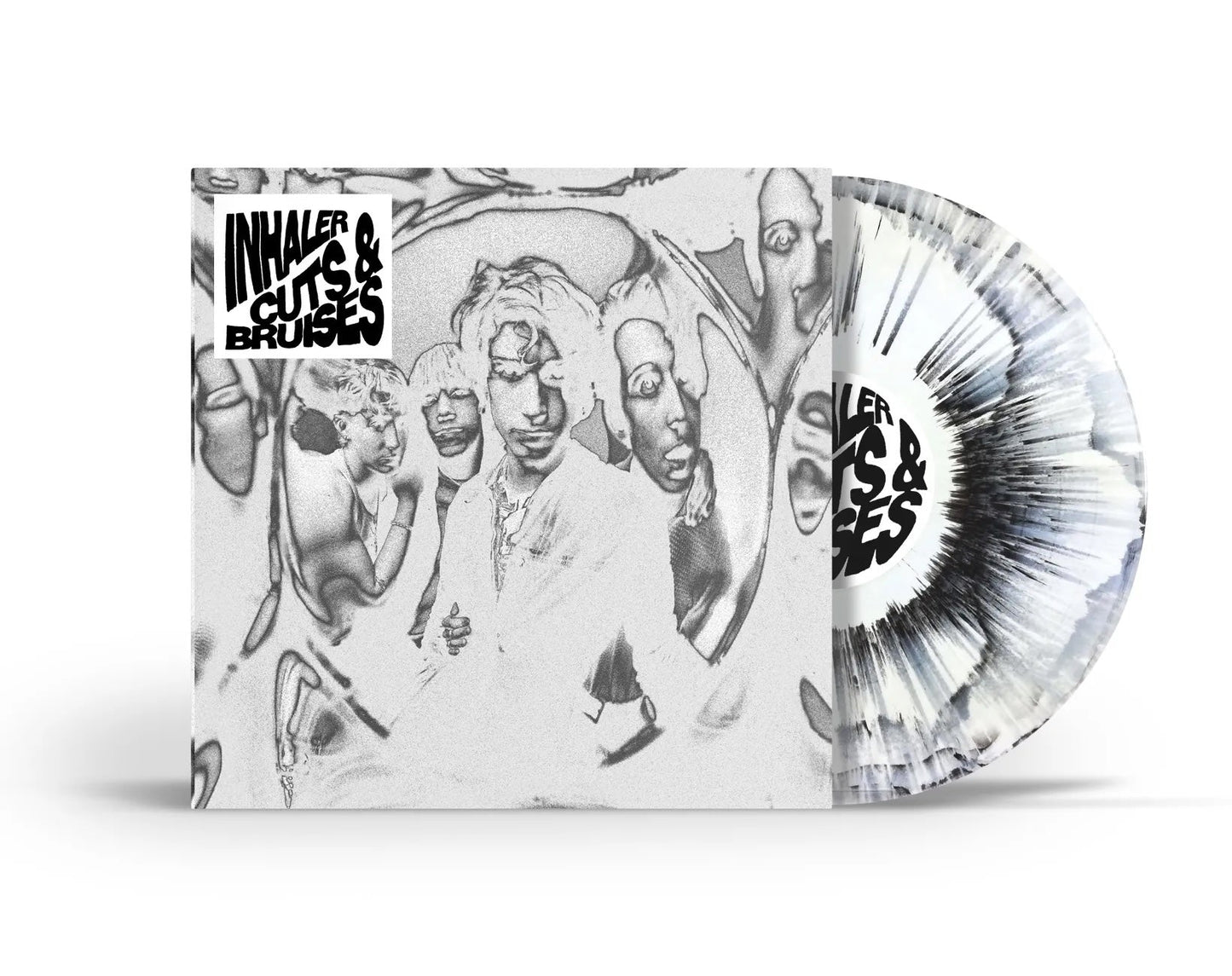 INHALER - CUTS & BRUISES - INDIE EXCLUSIVE EDITION - BLACK & WHITE SPLATTER COLOR - VINYL LP