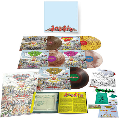 GREEN DAY - DOOKIE - 30TH ANNIVERSARY EDITION - MULTI-COLOR SPLATTER - 6-LP - VINYL LP BOXED SET