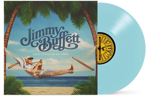 JIMMY BUFFETT - EQUAL STRAIN ON ALL PARTS - KEY WEST BLUE COLOR - VINYL LP