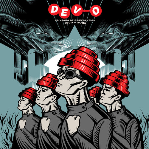 DEVO - 50 AÑOS DE EVOLUCIÓN: 1973-2023 - COLOR ROJO Y AZUL - 2 LP - LP DE VINILO 