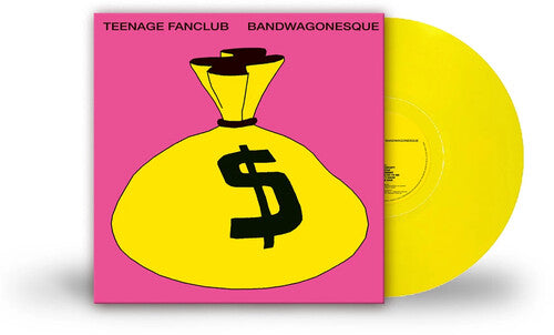 TEENAGE FANCLUB - BANDWAGONESQUE - TRANSPARENT YELLOW COLOR - VINYL LP