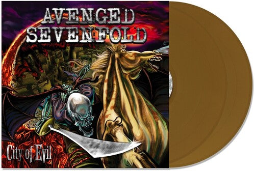 AVENGED SEVENFOLD - CITY OF EVIL - GOLD COLOR - 2-LP - VINYL LP