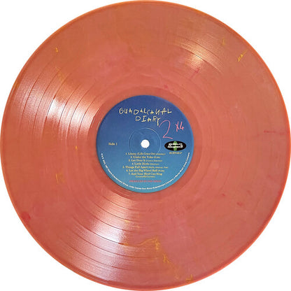 GUADALCANAL DIARY - 2 x 4 - LIMITED EDITION - PINK WITH YELLOW SWIRL COLOR - VINYL LP