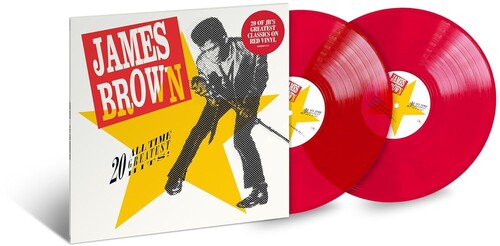 JAMES BROWN - ¡LOS 20 MEJORES ÉXITOS DE TODOS LOS TIEMPOS! - COLOR ROJO - 2 LP - VINILO LP