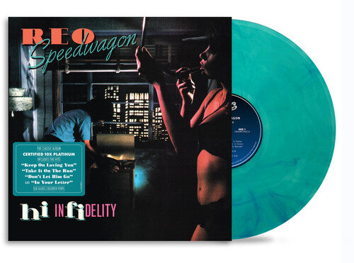 REO SPEEDWAGON - HI INFIDELITY - SEA GLASS COLOR - VINYL LP