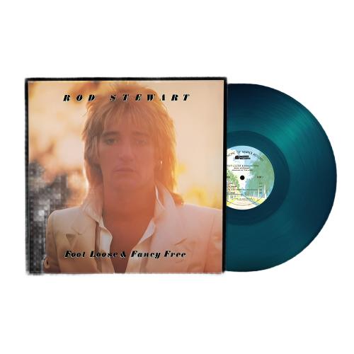 ROD STEWART - FOOT LOOSE &amp; FANCY FREE - EDICIÓN LIMITADA - COLOR AZUL MAR - LP DE VINILO