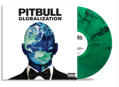 PITBULL - GLOBALIZACIÓN - EDICIÓN DEL 10.º ANIVERSARIO - COLOR VERDE CON REMOLINO NEGRO - LP DE VINILO