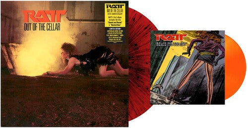 RATT - OUT OF THE CELLAR - LIMITED 40TH ANNIVERSARY EDITION - RED & BLACK COLOR - VINYL LP + BONUS 7" SINGLE
