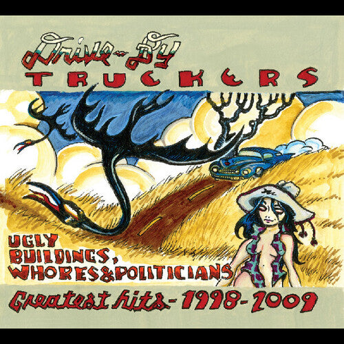 DRIVE-BY TRUCKERS - UGLY BUILDINGS, WHORES & POLITICIANS: GREATEST HITS 1998-2009 - CLEAR COLOR - 2-LP - VINYL LP