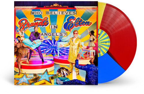 ELTON JOHN Y BRANDI CARLILE - ¿QUIÉN CREE EN LOS ÁNGELES? - COLOR AZUL/ROJO/AMARILLO - LP DE VINILO