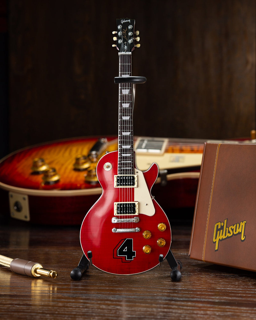 SLASH - GIBSON LES PAUL STANDARD TRANSLUCENT CHERRY 4 ALBUM - MINI GUITAR