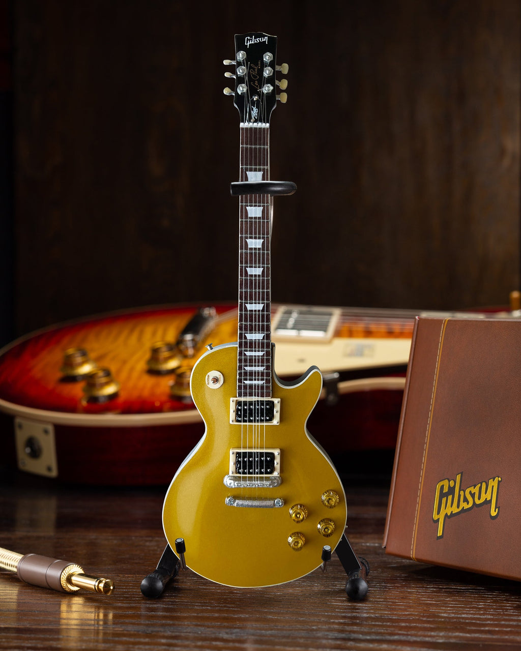 SLASH - GIBSON LES PAUL STANDARD "VICTORIA" GOLDTOP - MINI GUITARRA