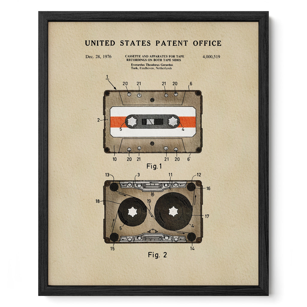 TIMELESS PATENTS - CASSETTE TAPE PRINT