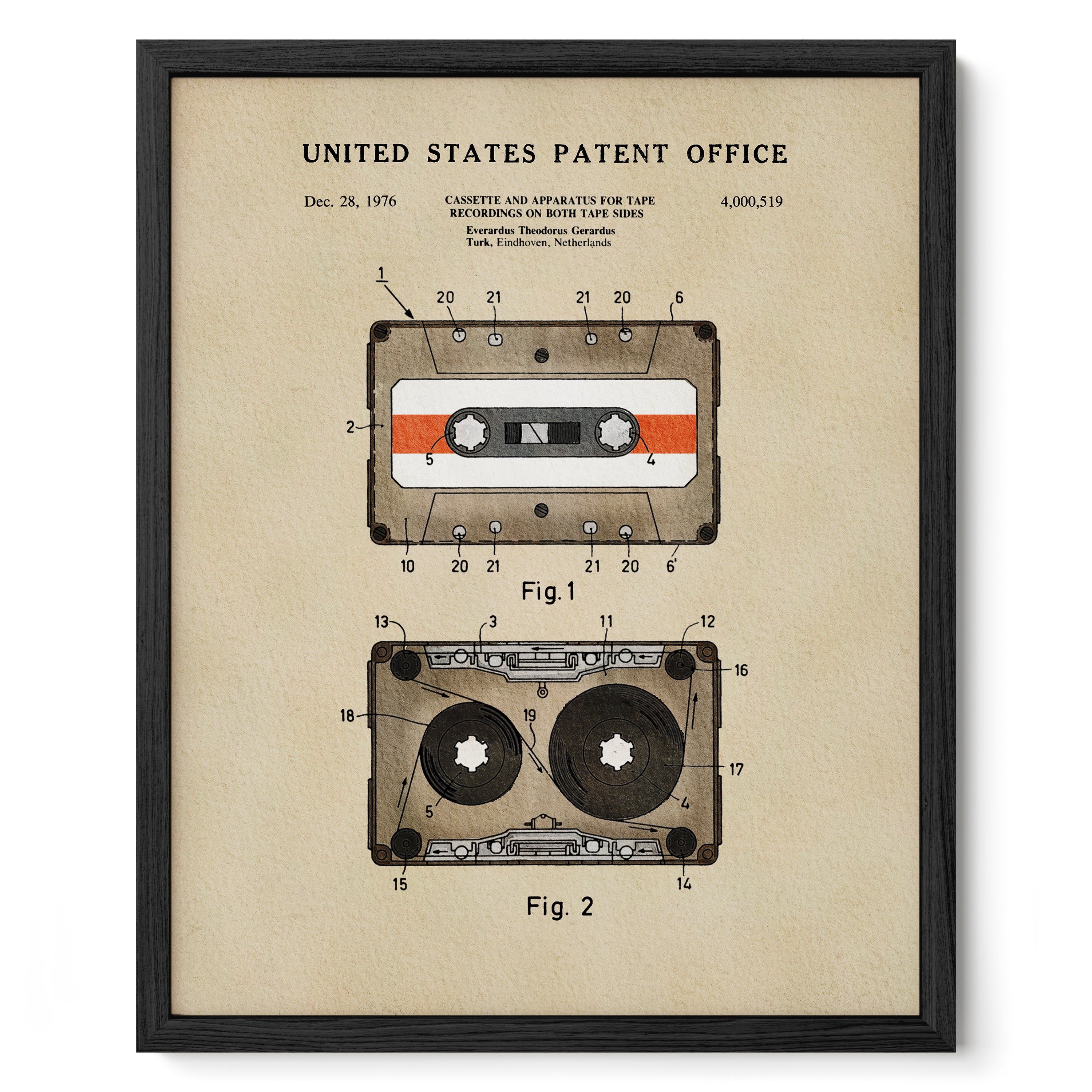 TIMELESS PATENTS - CASSETTE TAPE PRINT