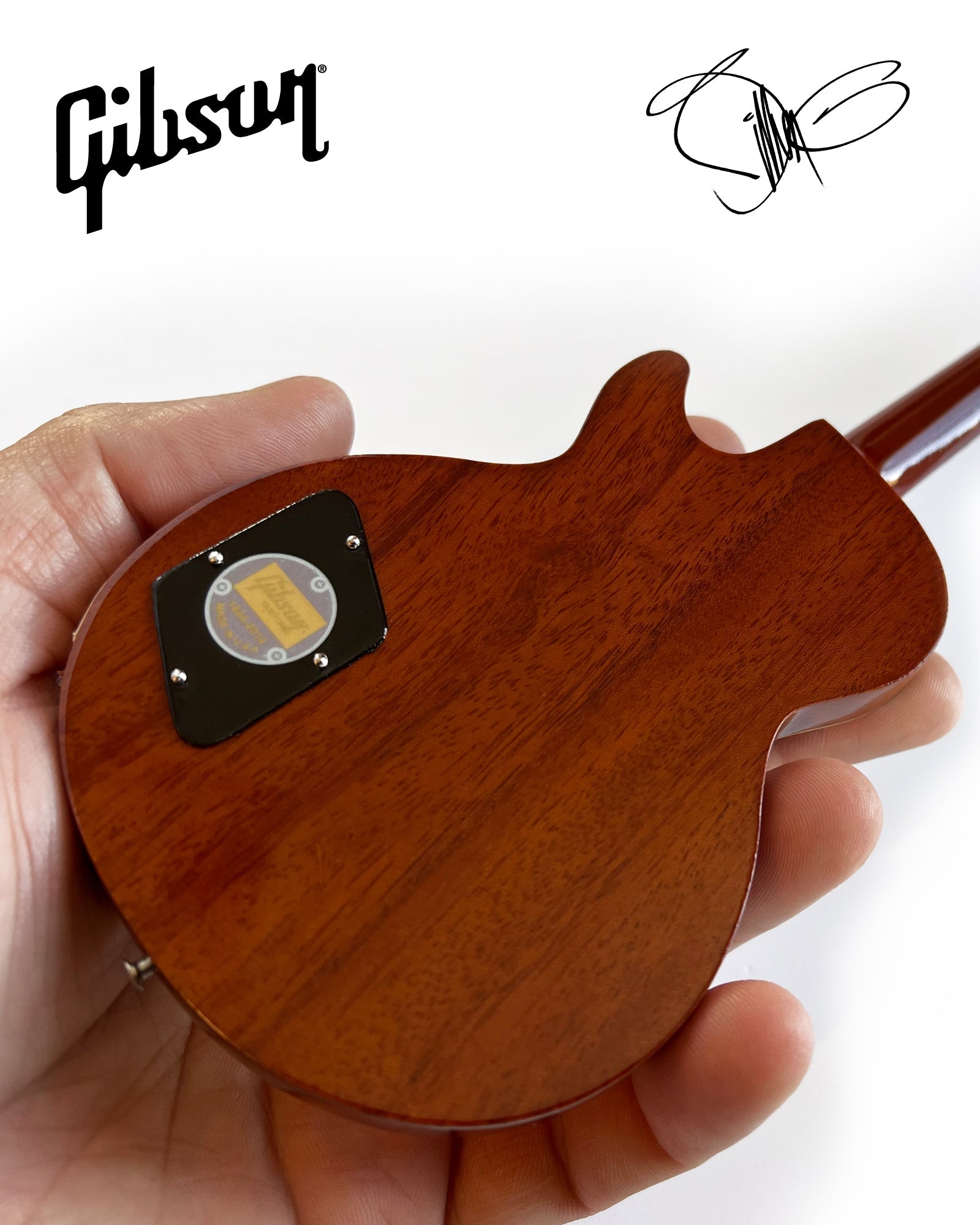 Mini guitarra Gibson Les Paul Goldtop "Pinstripe" de Billy F. Gibbons 