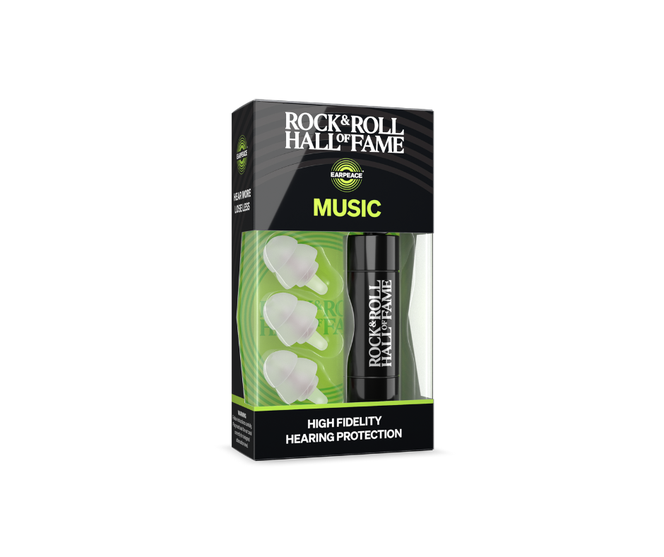 TAPONES PARA LOS OÍDOS DE PROTECCIÓN ALTA 20 dB ORIGINALES ROCK HALL X EARPEACE MUSIC