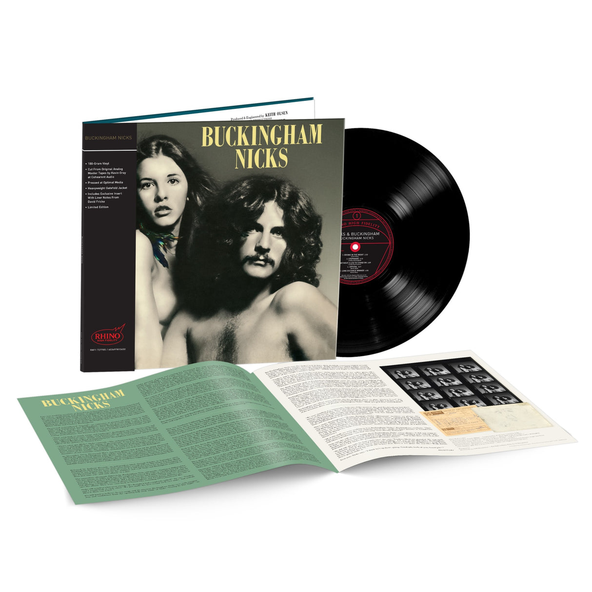 BUCKINGHAM NICKS - BUCKINGHAM NICKS - RHINO HIGH FIDELITY EDITION - BLACK COLOR - VINYL LP