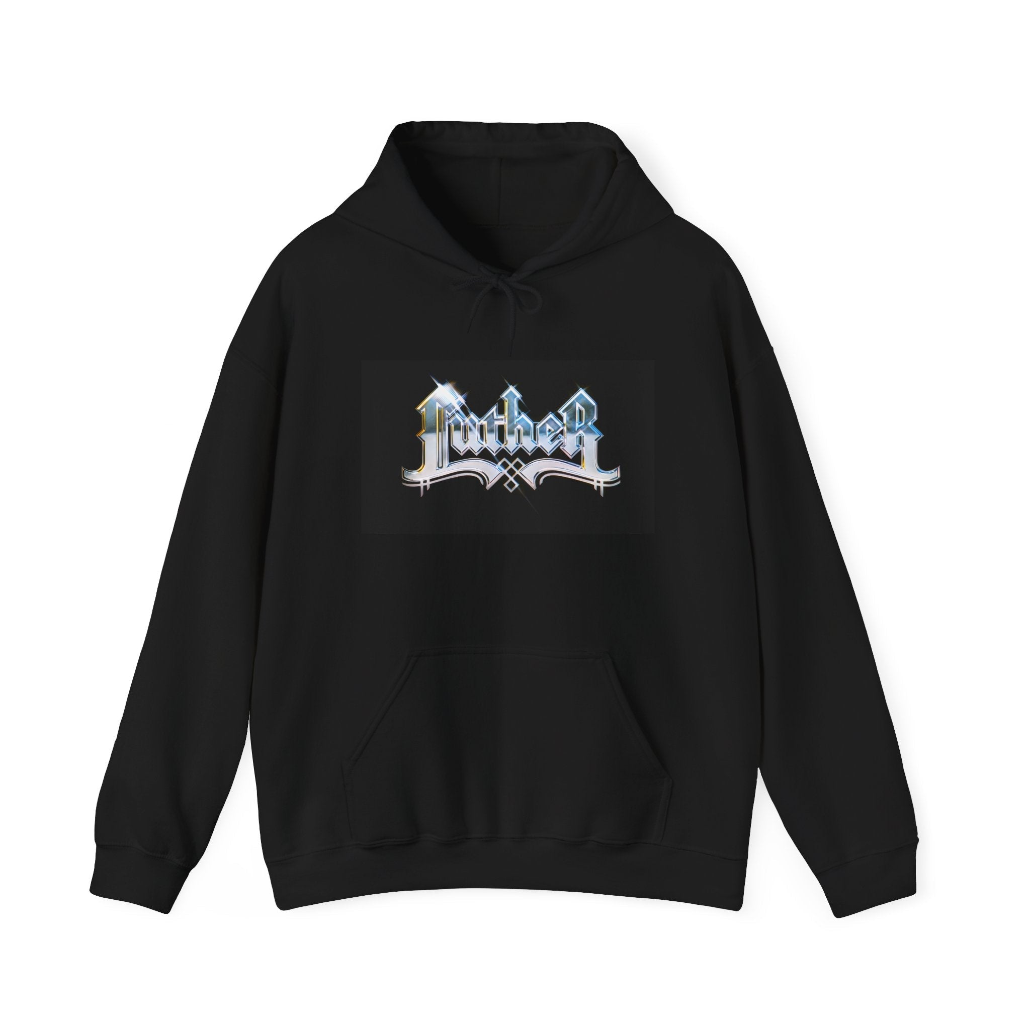LUTHER VANDROSS - BLACK LOGO HOODIE