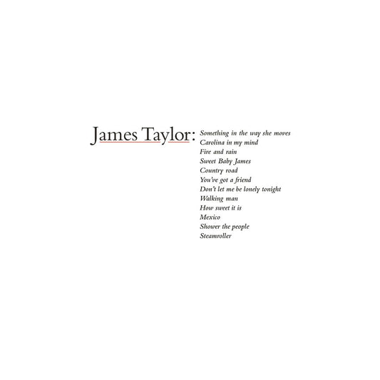 JAMES TAYLOR - GREATEST HITS - VINYL LP