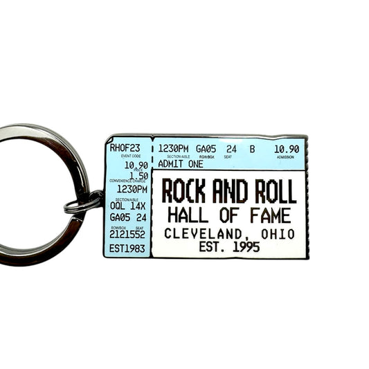 ROCK HALL TICKET STUB KEYRING