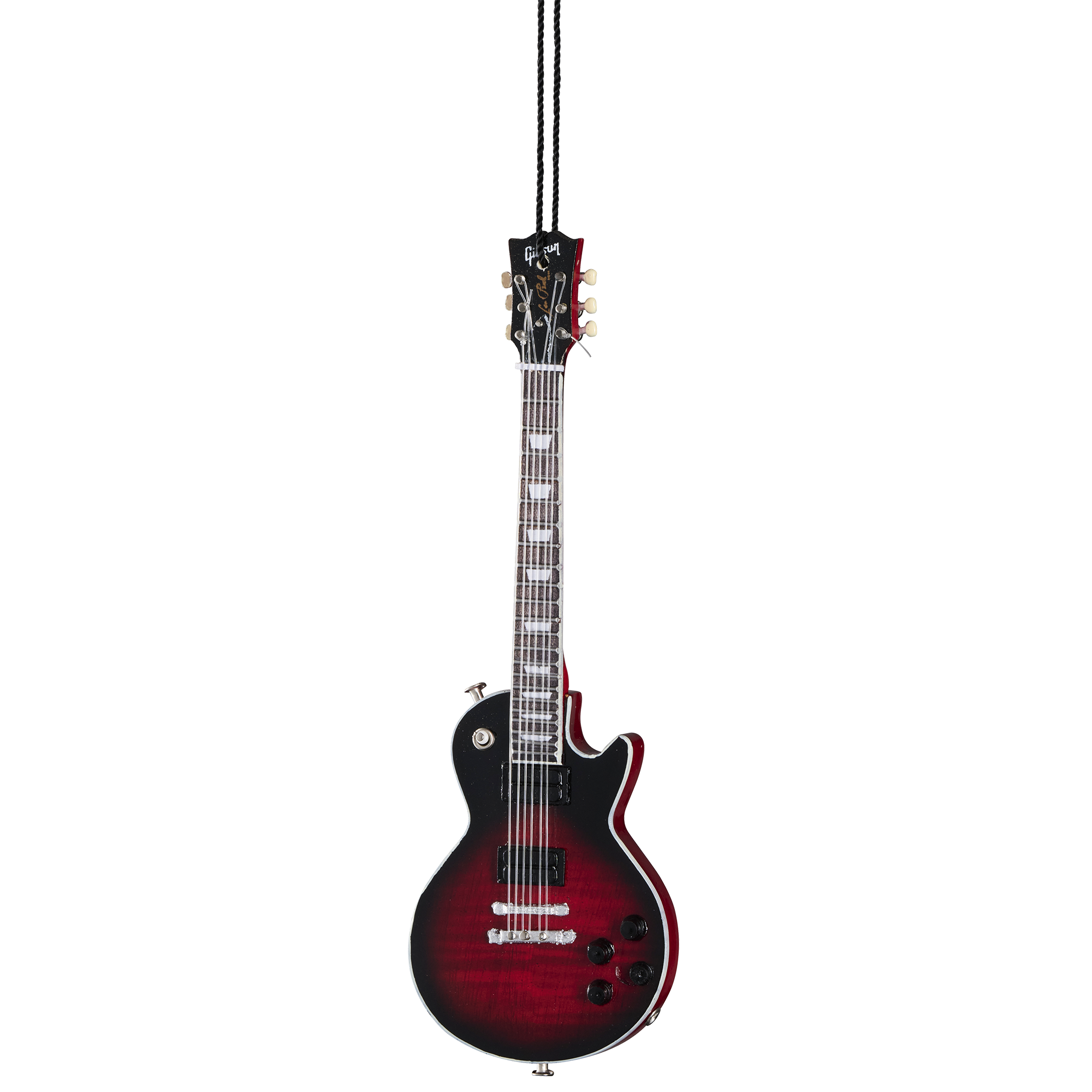 6" Gibson® Les Paul™ Standard Slash Vermillion Burst Guitar Holiday Ornament