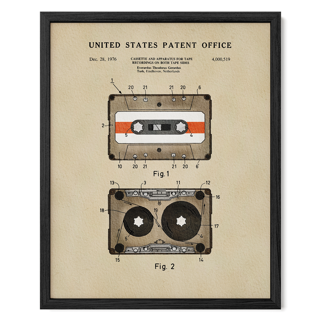 TIMELESS PATENTS - CASSETTE TAPE PRINT