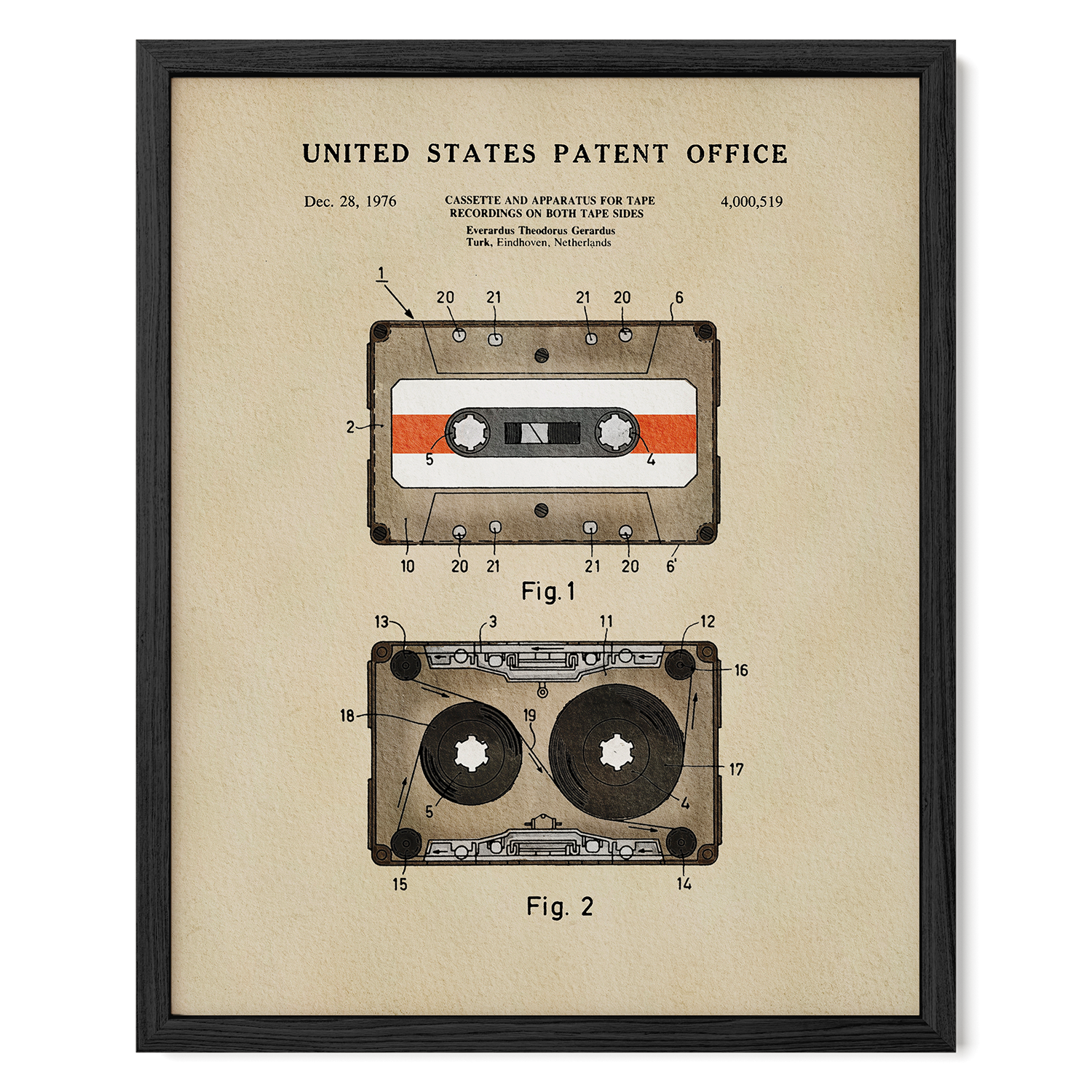 TIMELESS PATENTS - CASSETTE TAPE PRINT