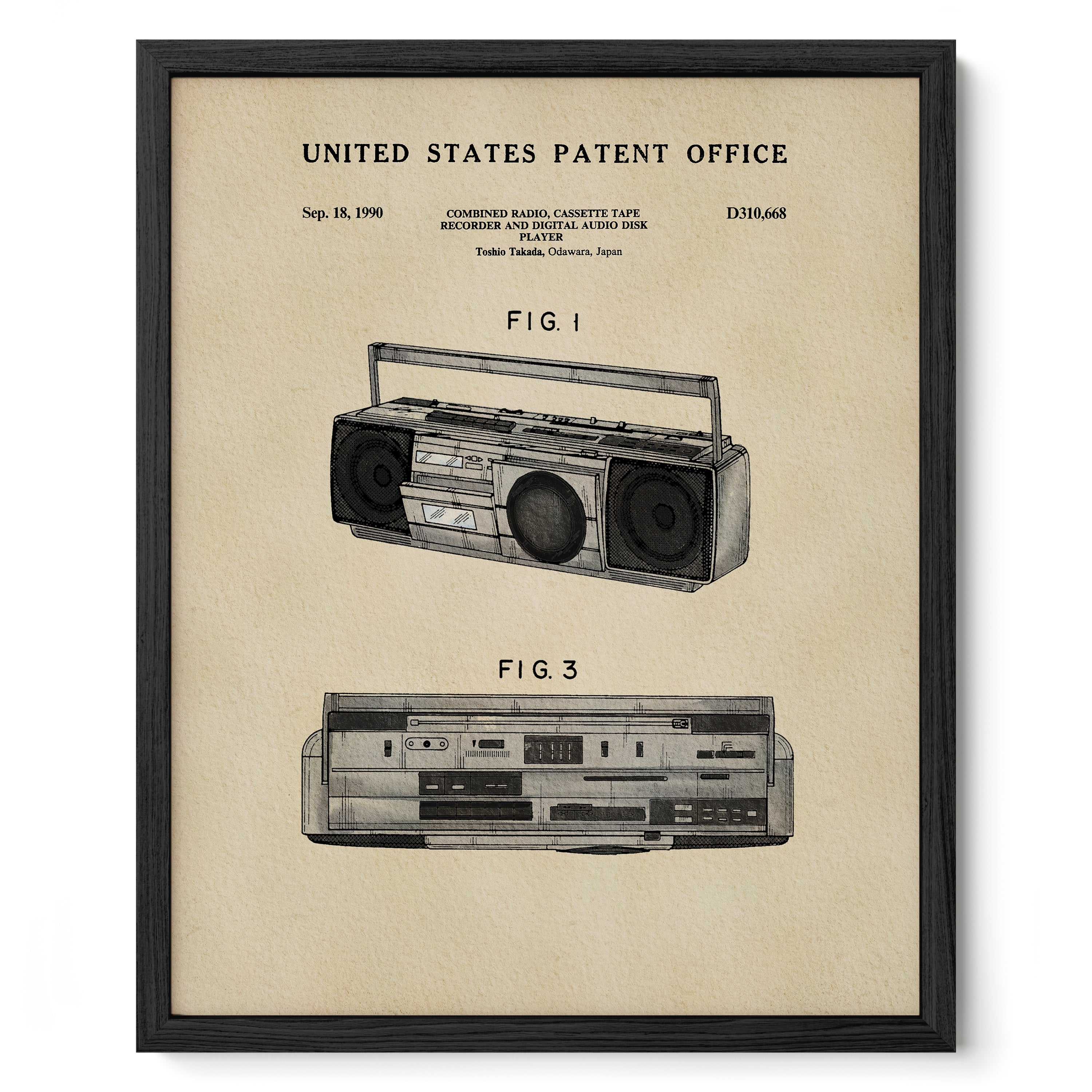 TIMELESS PATENTS - BOOMBOX PRINT