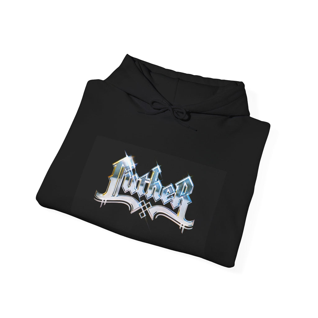 LUTHER VANDROSS - BLACK LOGO HOODIE