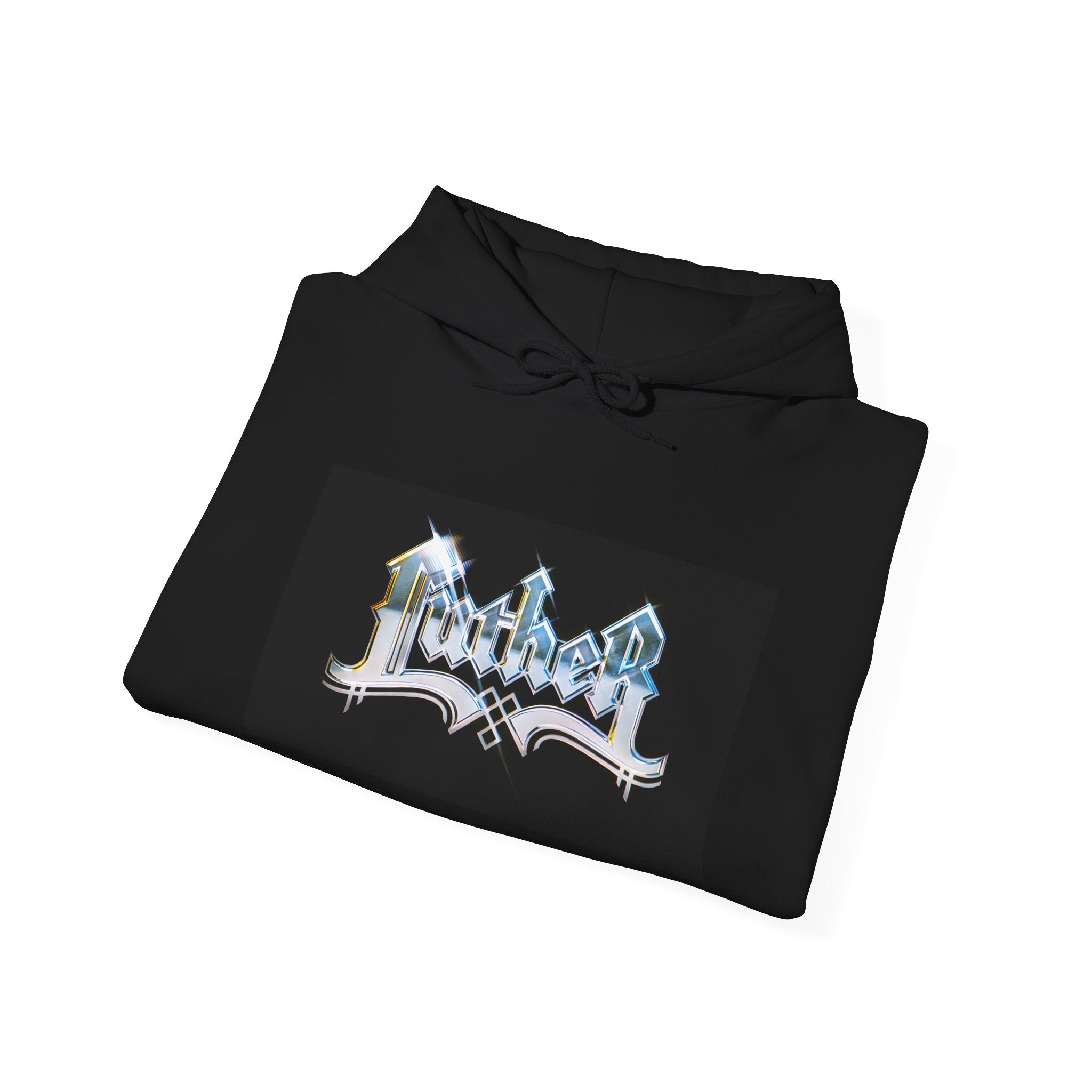 LUTHER VANDROSS - BLACK LOGO HOODIE