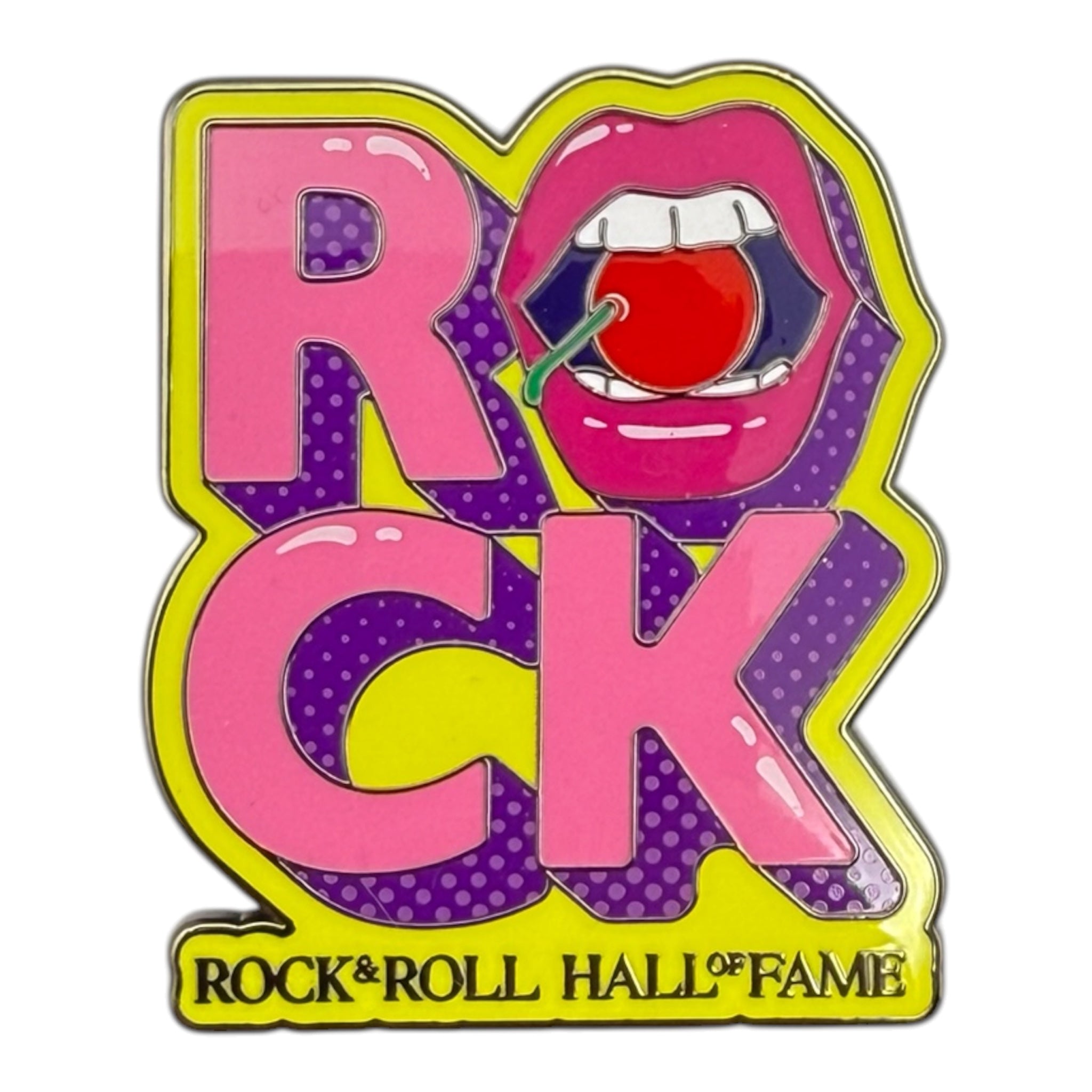 ROCK HALL CHERRY LIPS MAGNET