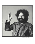 BARON WOLMAN - CLASSIC ROCK + OTHER ROLLERS - PAPERBACK BOOK WITH  8"x 10" JERRY GARCIA PRINT