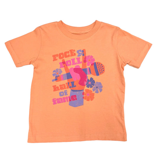 ROCK HALL FLORAL MICROPHONE TODDLER T-SHIRT