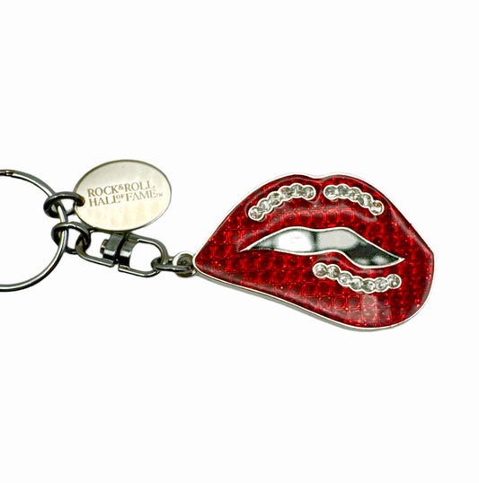ROCK HALL BEDAZZLED LIPS KEYRING