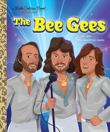 THE BEE GEES - THE BEE GEES: A LITTLE GOLDEN BOOK BIOGRAPHY - HARDCOVER - BOOK