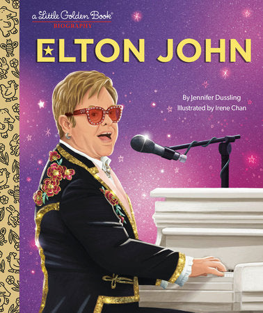ELTON JOHN - ELTON JOHN: A LITTLE GOLDEN BOOK BIOGRAPHY - HARDCOVER - BOOK