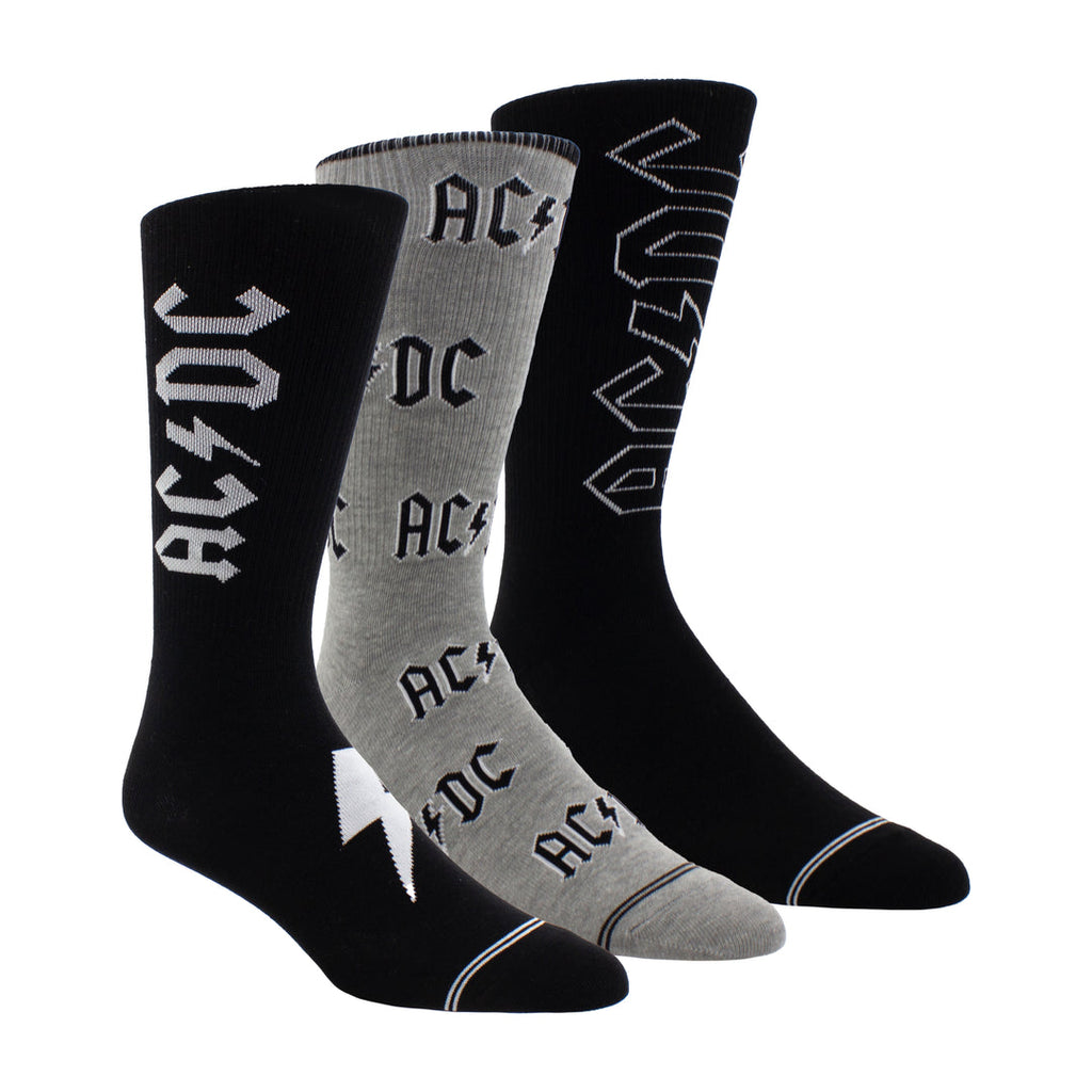 AC/DC - PACK DE 3 CALCETINES CON LOGO SURTIDOS