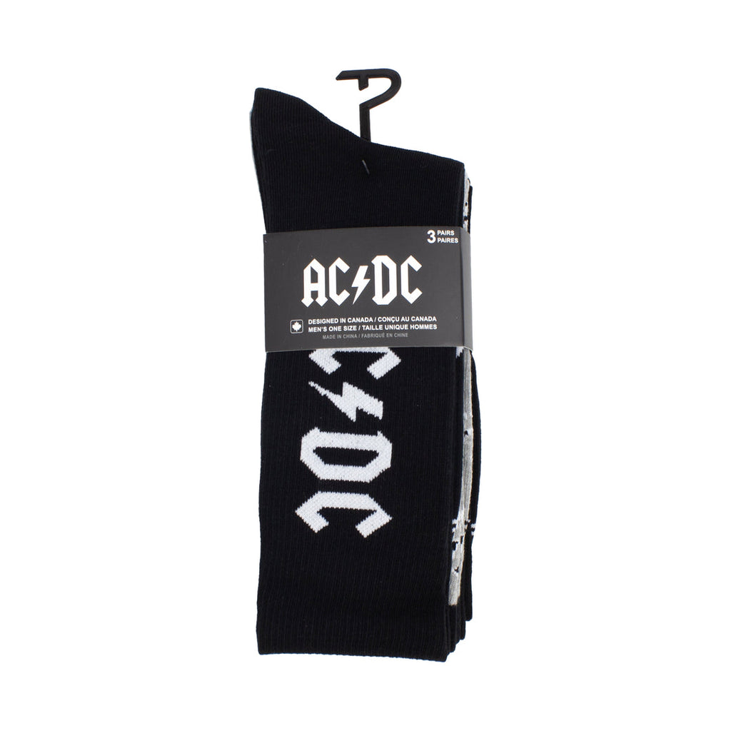 AC/DC - PACK DE 3 CALCETINES CON LOGO SURTIDOS
