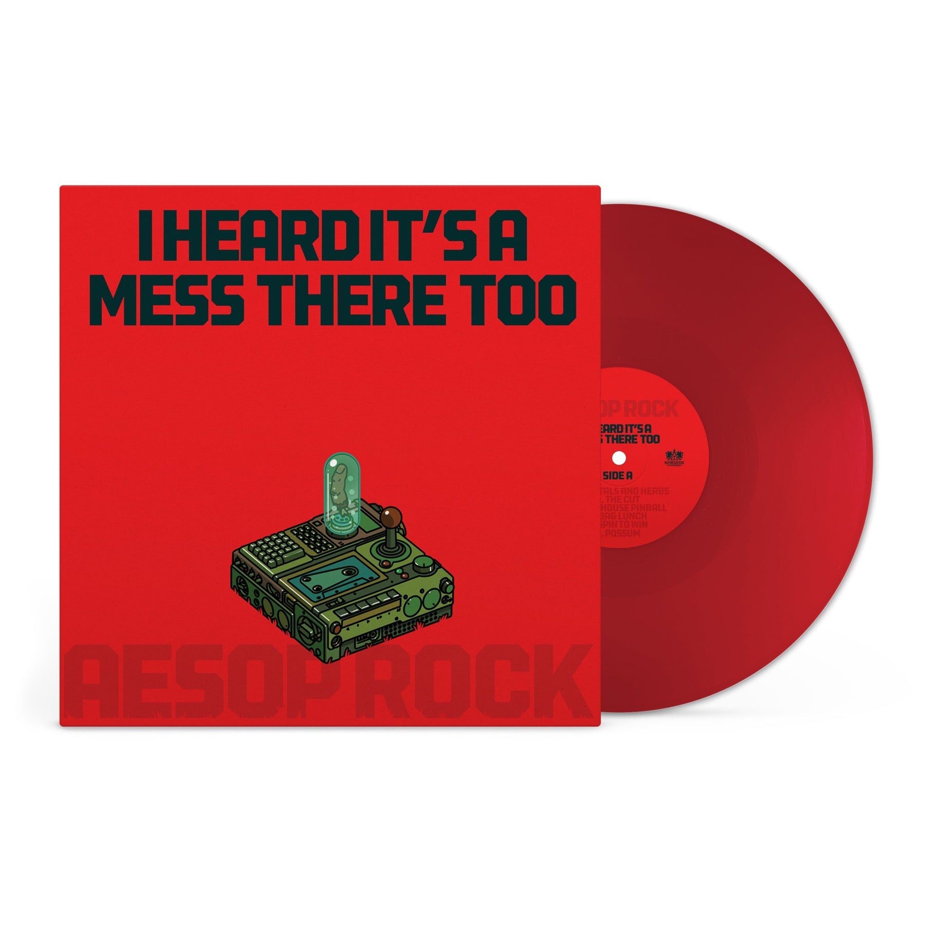 AESOP ROCK - I HEARD IT'S A MESS THERE TOO - RED COLOR - VINYL LP