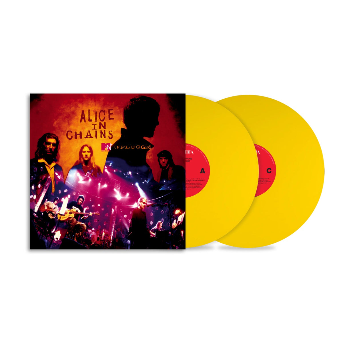 ALICE IN CHAINS UNPLUGGED YELLOW COLOR VINYL LP
