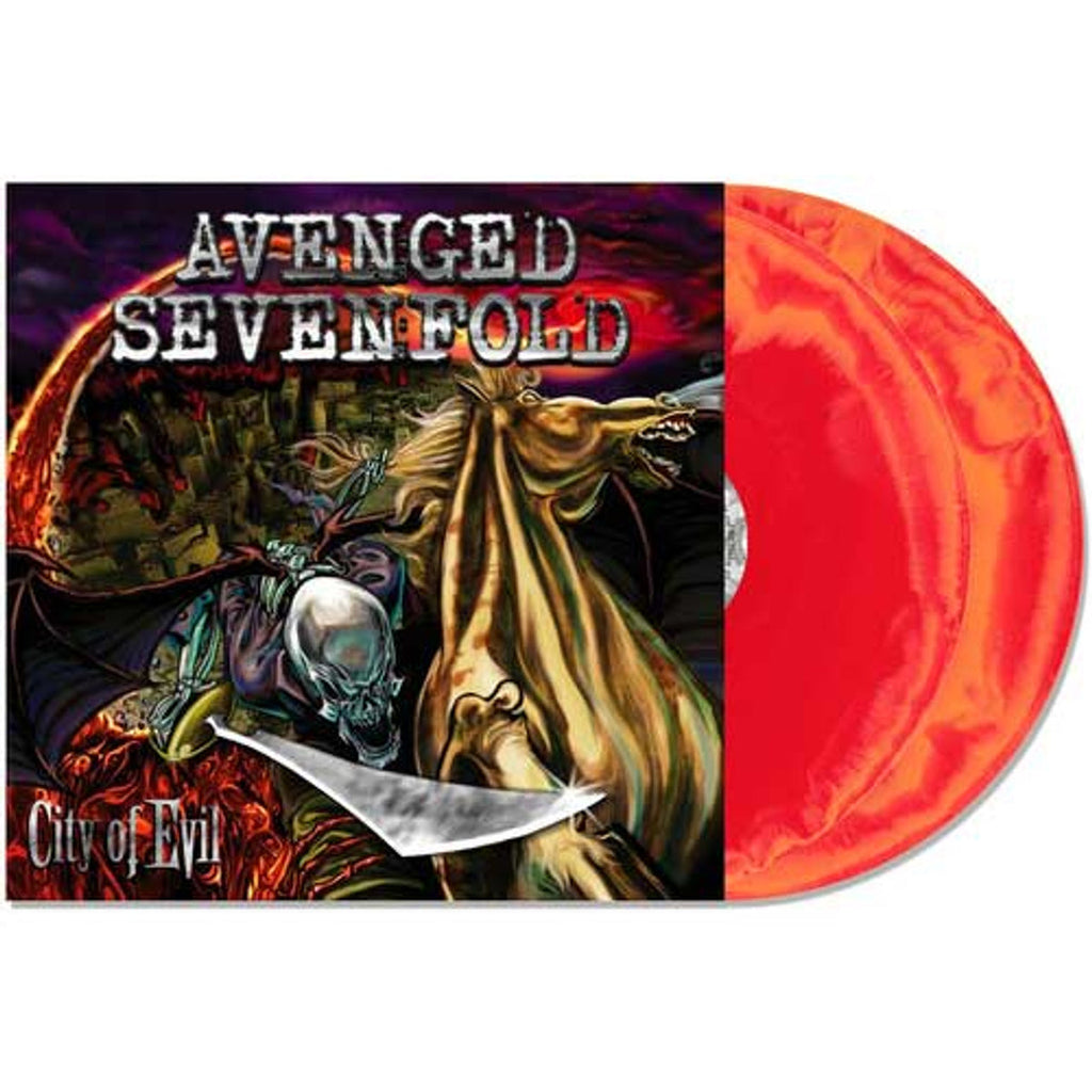 AVENGED SEVENFOLD - CITY OF EVIL - INDIE EXCLUSIVE - ORANGE & RED COLOR - 2-LP - VINYL LP