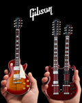 AXE HEAVEN - CLASSIC GIBSON FAMOUS SET OF 2 - MINI GUITARS