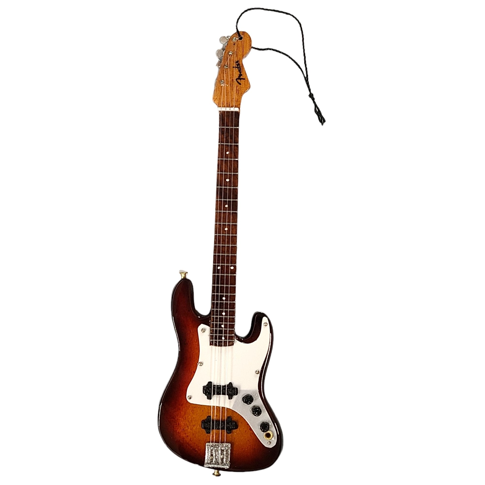 AXE HEAVEN - FENDER SUNBURST JAZZ BASS 6" MINI GUITAR ORNAMENT 1