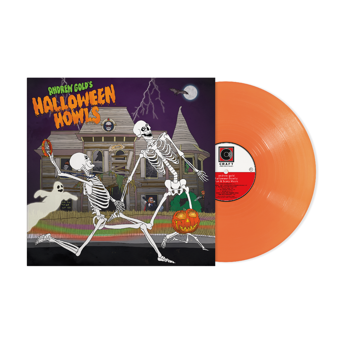 ANDREW GOLD & FRIENDS - ANDREW GOLD'S HALLOWEEN HOWLS - ORANGE COLOR - VINYL LP
