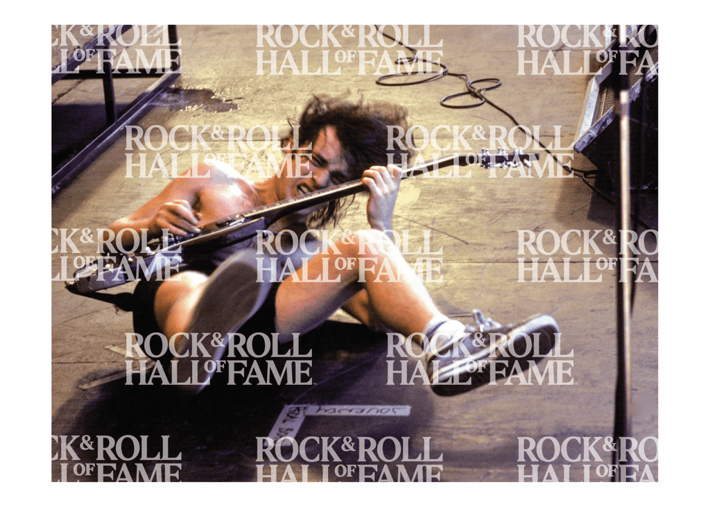 BARON WOLMAN PHOTOGRAPHY ANGUS YOUNG POSTCARD